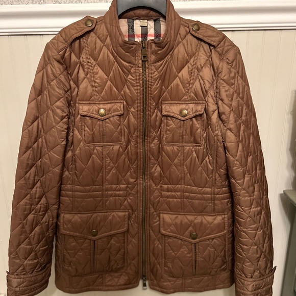 Burberry Jackets & Blazers - Burberry Brown Quilted Jacket